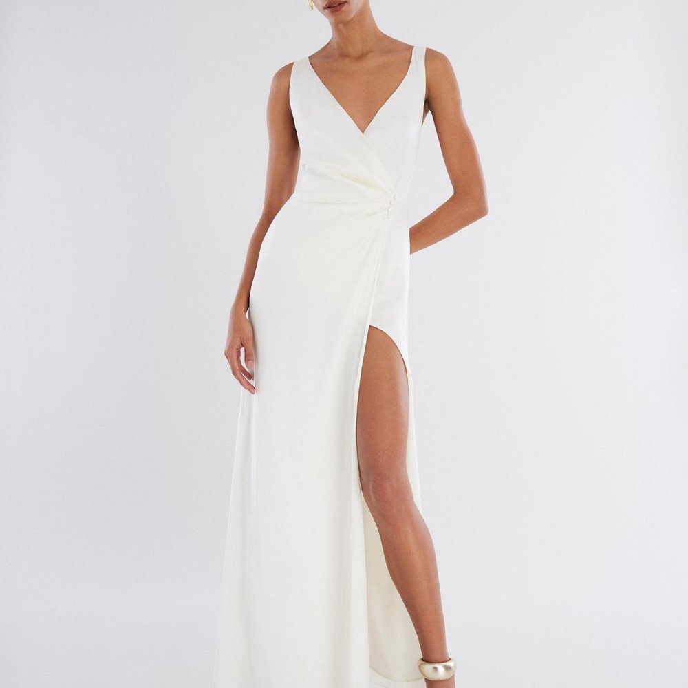 Arden Evening Gown, Color: Gardenia (like an ivory color), Size 8, Brand New